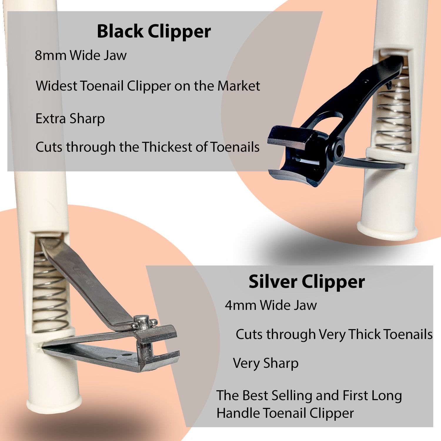 Foldable Long Handled Toenail Clippers For Seniors Thick Toenails